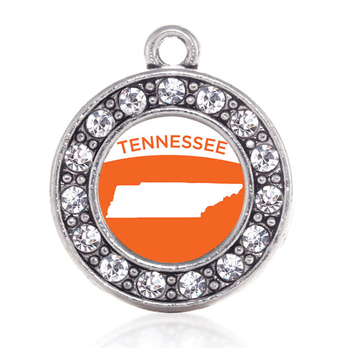 Tennessee Outline Circle Charm