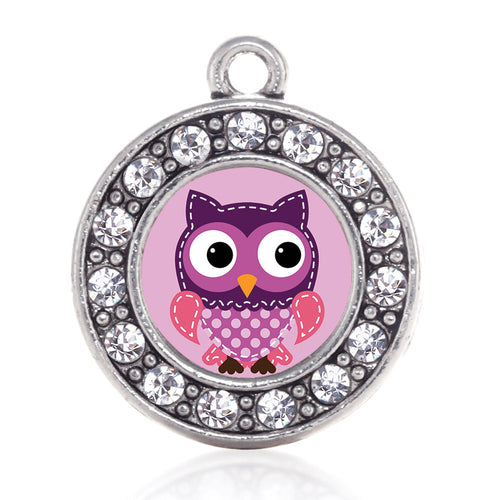 Cute Owl Circle Charm