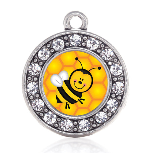 Honey Bee Circle Charm