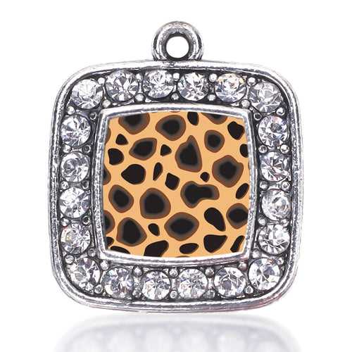 Leopard Print Square Charm