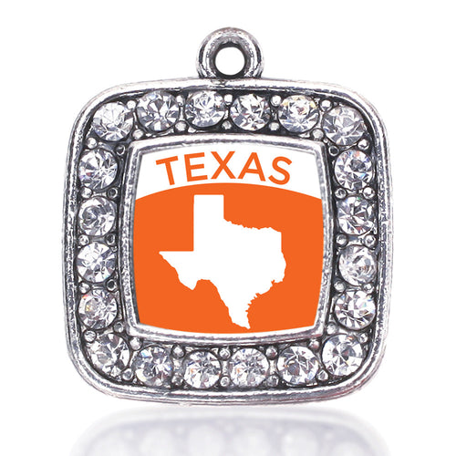 Texas Outline Square Charm