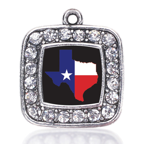 Texas Pride Square Charm