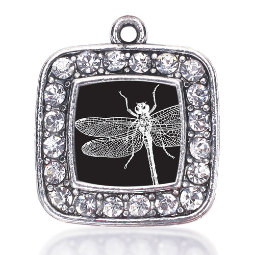 Dragon Fly Square Charm