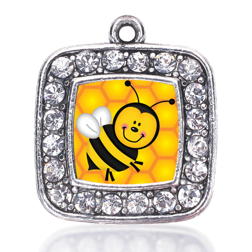 Honey Bee Square Charm