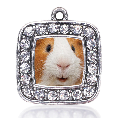 I Love Guinea Pigs Square Charm